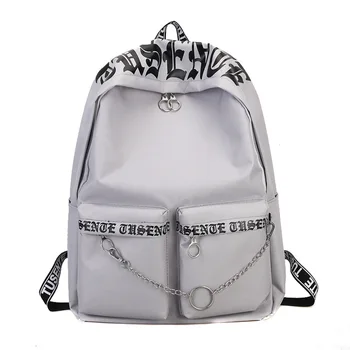 

Cool Street Hip Hop Shoulder Bag Harajuku Female Male Canvas School Student Bag Backpacks Stylish Travel Backpacks Rucksack