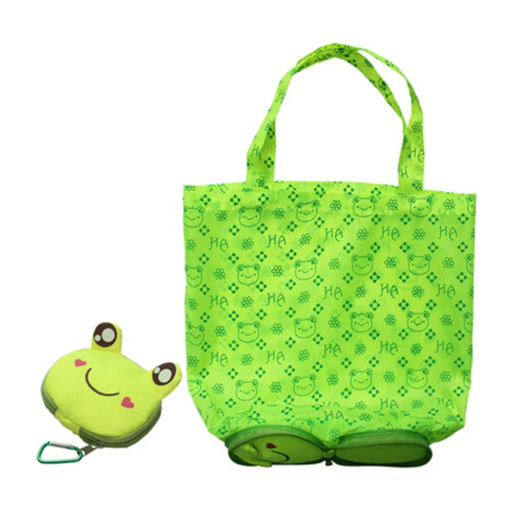 Brand New Travel Foldable Bag Storage Eco Reusable Cute Animal Large Capacity Shopping Bag Handbag Grocery Tote