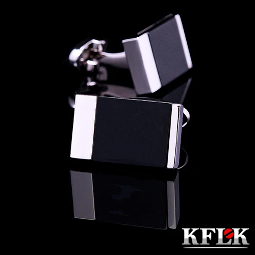 KFLK shirt 2017 cufflinks for mens cuff link Black Simple gemelos High Quality abotoaduras Brand buttons Designer Jewelry |