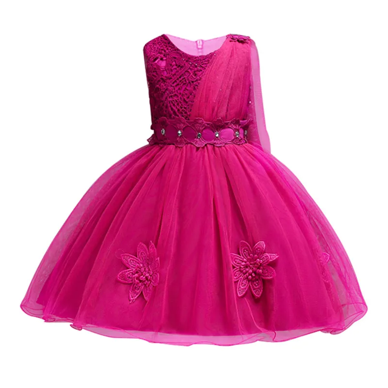 

Summer Flower Princess Toddler Girl Dress Kids Dresses For Girls Formal Pageant Princess Tutu Dress Children Costume Clothes