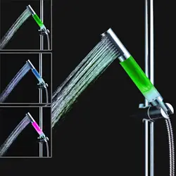 3 цвета светодиодный Температура Сенсор Управление Насадки для душа Ванная комната экономии воды термостат душевая