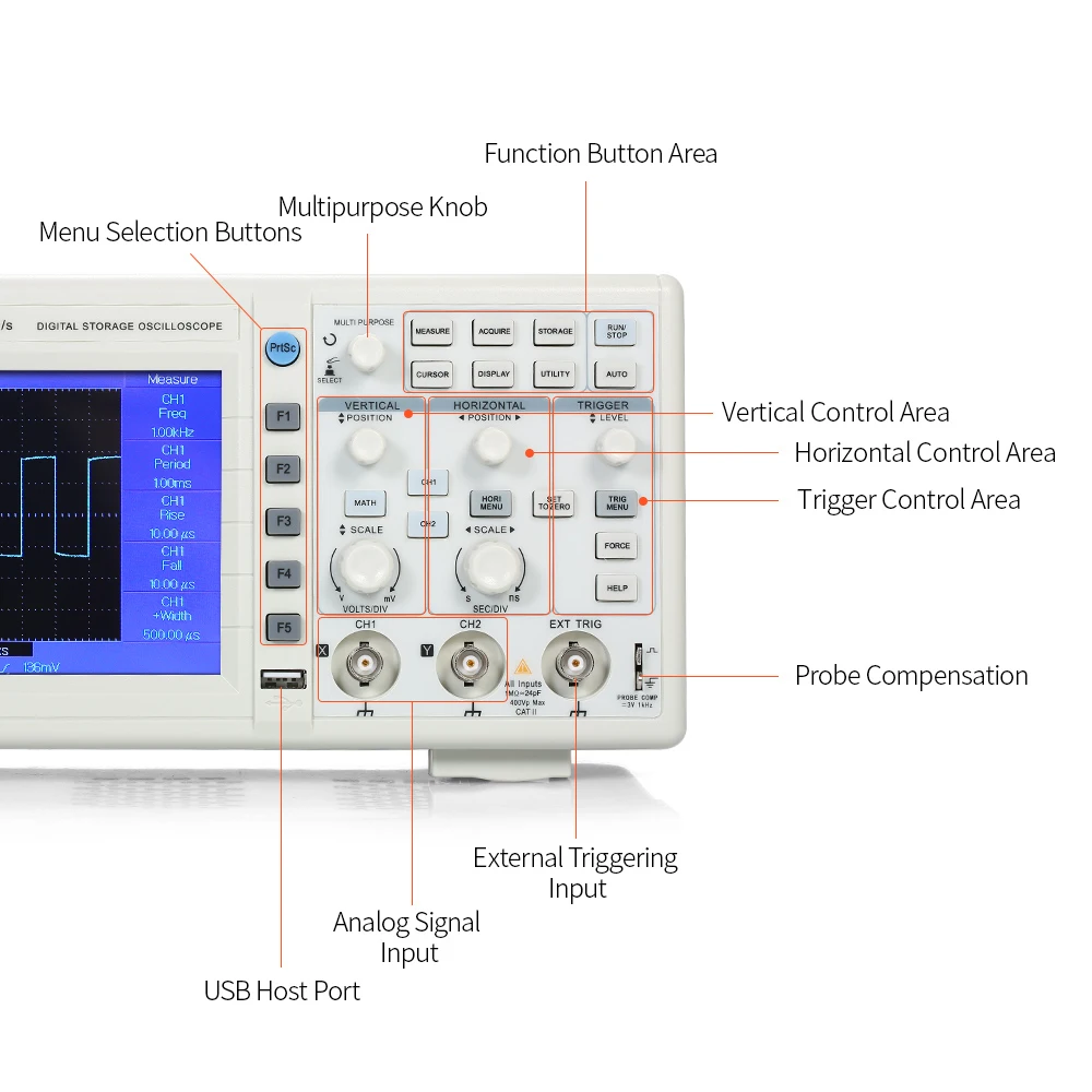 UTD2102CEX цифровой осциллограф 1GSa 100 МГц " lcd 800*480 100 МГц 2 канала USB OTG интерфейс VS Hantek Siglent