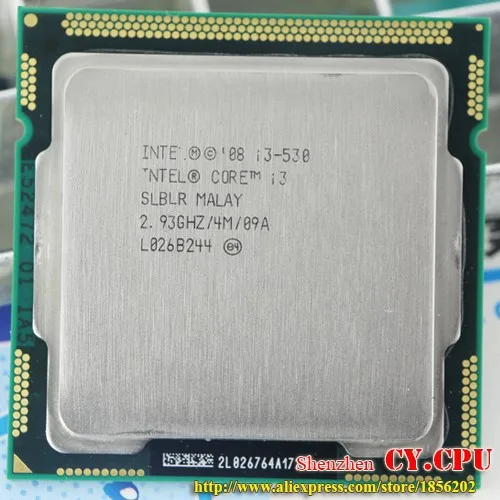 Intel I3 530 Процессор, 2,93 ГГц/LGA1156/4 Мб/двухъядерный/I3-530 бесплатно scrattered buah(работает