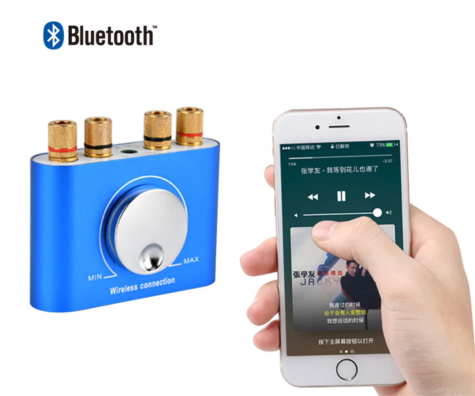 AIYIMA Bluetooth 4,2 усилитель Hi-Fi стерео 2,0 канальный мини настольный аудио цифровой усилитель мини-усилитель 60 Вт* 2 домашний кинотеатр