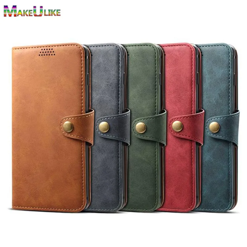 

MAKEULIKE Flip Cover For iPhone X XR XS MAX Wallet Case PU Leather Buckle Phone Bag Case For iPhone X XR XS MAX Cover
