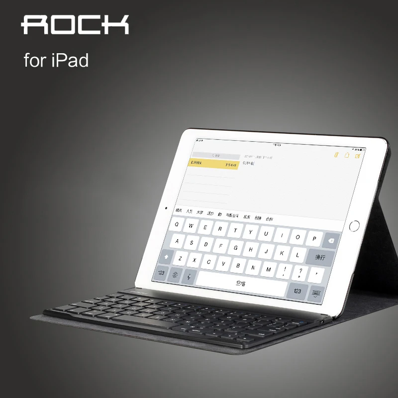 ROCK для aррle iрad рro 9 7 inch Tablet PC Bluetooth клавиатура чехол|Чехлы планшетов и электронных