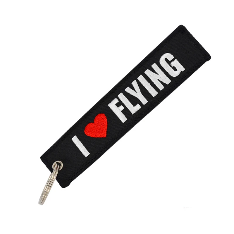 

Doreen Box Fashion Hiphop Rock Tags Keychain Keyring Key Ring Rectangle Polyester Embroidery Women Men Jewelry 3 Styles 1 Piece