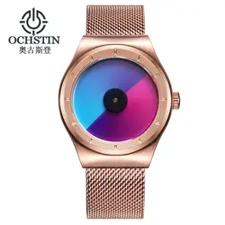 Ochstin Элитный бренд часы Для мужчин Нержавеющая сталь сетка ремень Спортивные часы Для мужчин модные Кварцевые наручные часы Montre Homme