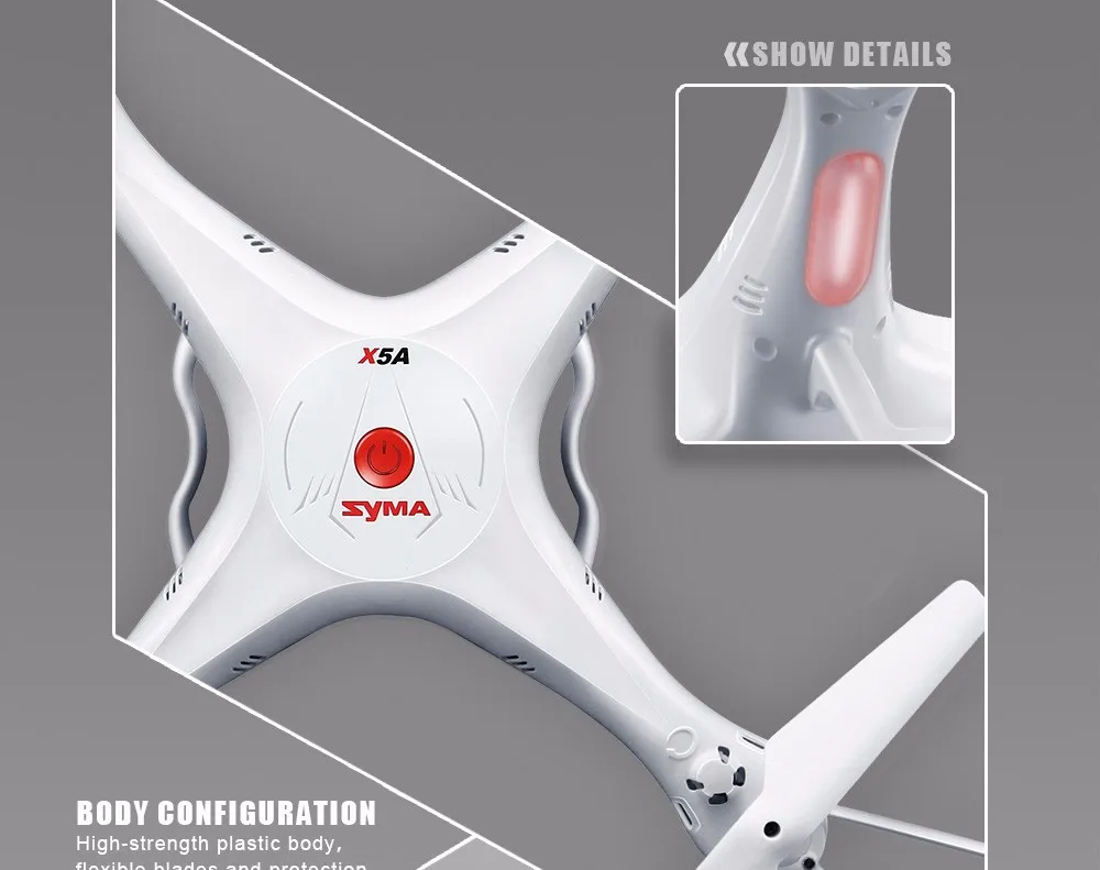 Syma X5A 4CH RC Вертолет Мультикоптер Drone 2.4 Г без Камеры, Самолета Дрон для Начинающих квадрокоптер