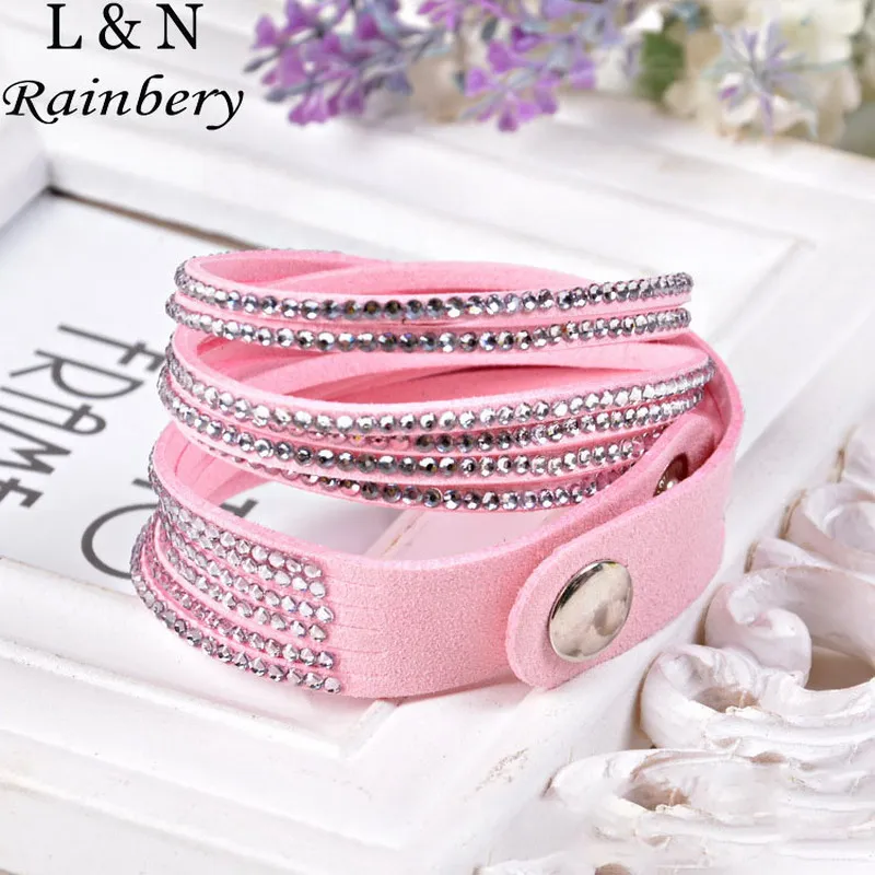 Rainbery New Arrival Hot Selling 12 Color Vintage Faux Leather Bracelet Summer Style Snake Skin Bracelets Trendy Women Jewelry