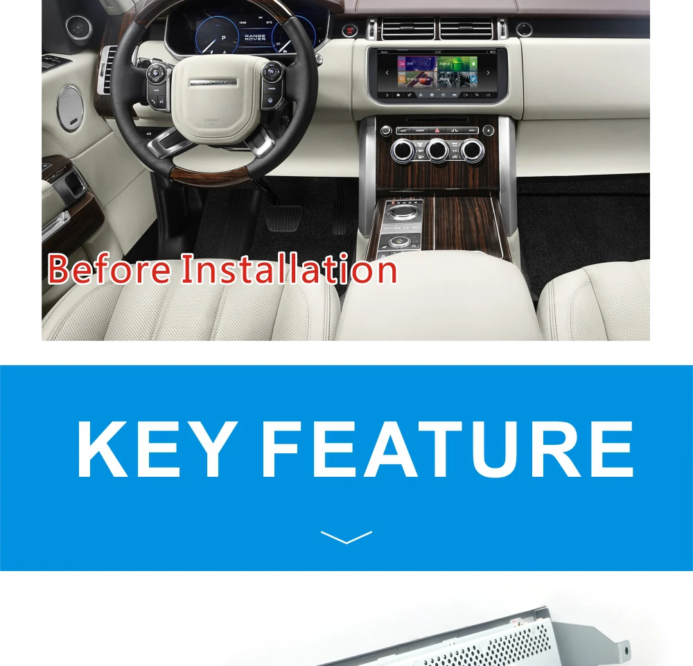 MERRYWAY 10,25 ''для RANGE ROVER VOGUE 2012- приборная панель мультимедиа Navi gps Bluetooth Android6.0 ram+ rom 2+ 32GB плеер