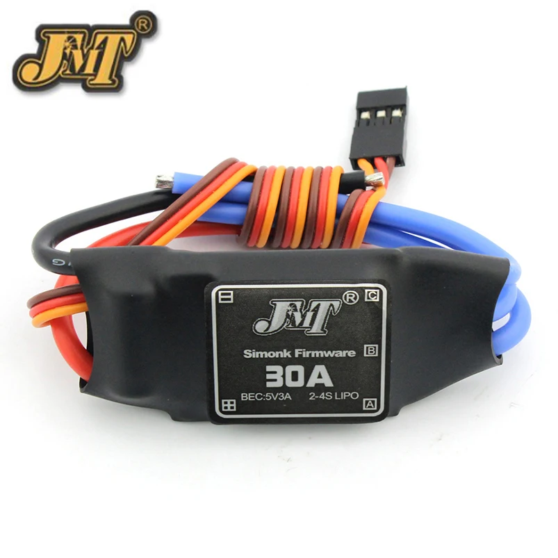 JMT 30A Бесщеточный Регулятор скорости ESC для DIY FPV RC Квадрокоптер гексакоптер