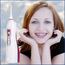 YASI FL-V8 Electric Rechargeable Portable Oral Irrigator/Dental SPA Unit/Teeth Cleaner Red Color Irrigator for Teeth