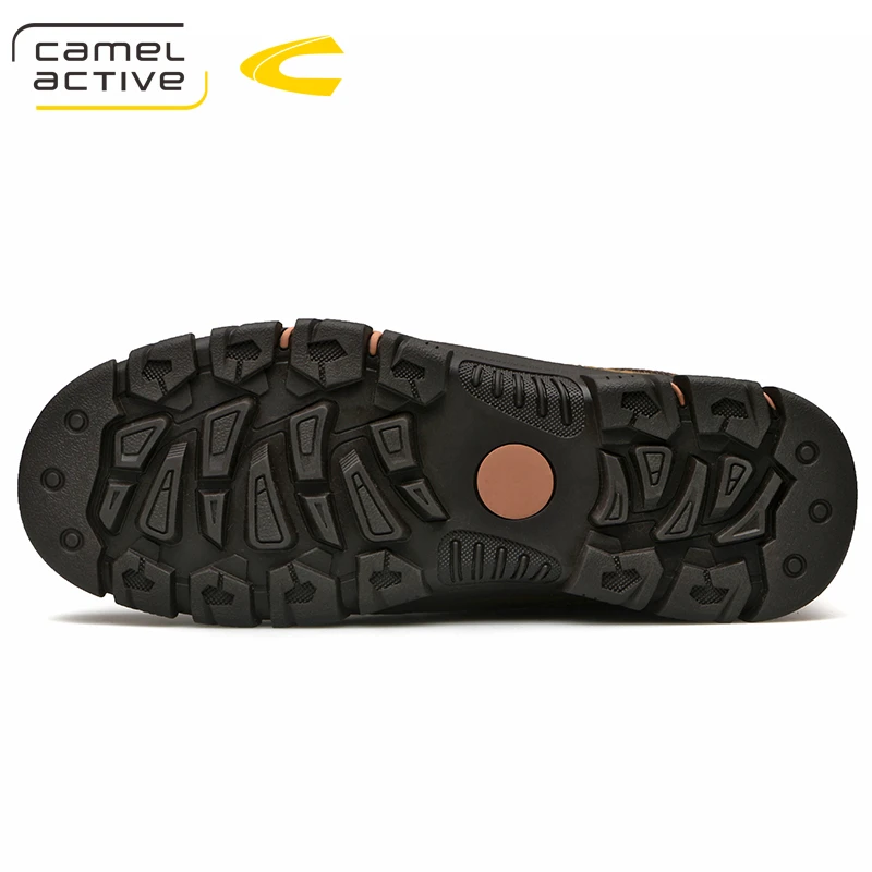 Мужские теплые ботинки Camel Active Черные Водонепроницаемые из коровьей кожи до