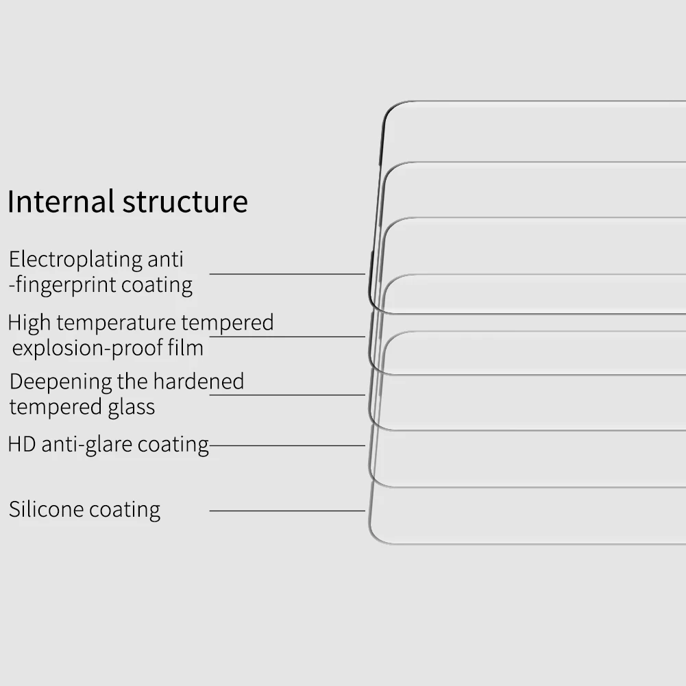 Nillkin Полный Клей Стекло для OnePlus 7 Pro Защитная пленка для экрана закаленное стекло Безопасность Бесплатная установка инструменты