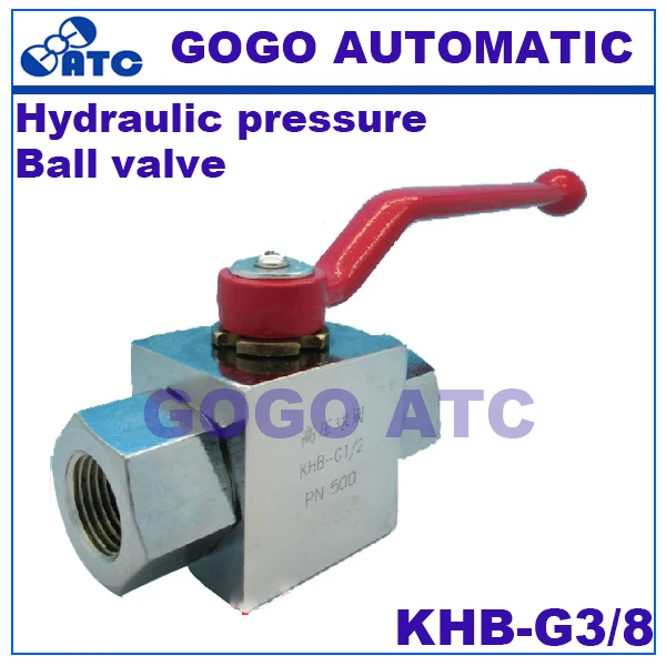 Высокое качество гидравлического давления шаровой клапан KHB-G3/8 резьба углеродистой стали шаровой клапан высокого давления