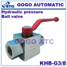 Высокое качество гидравлического давления шаровой клапан KHB-G3/8 резьба углеродистой стали шаровой клапан высокого давления