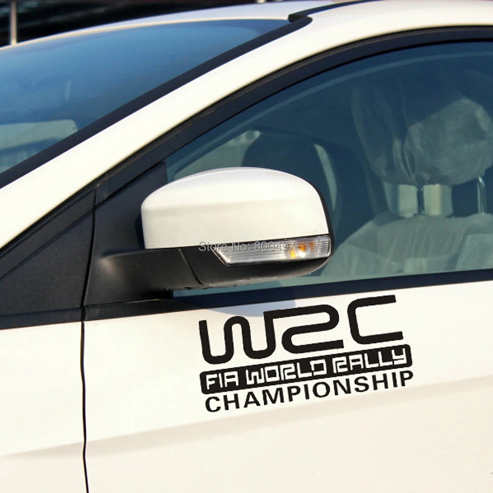 

New Car Styling Fashion Creative Auto Decorative Decals WRC FIA World Rally Championship Car Reflective Vinyl Car Body Decals