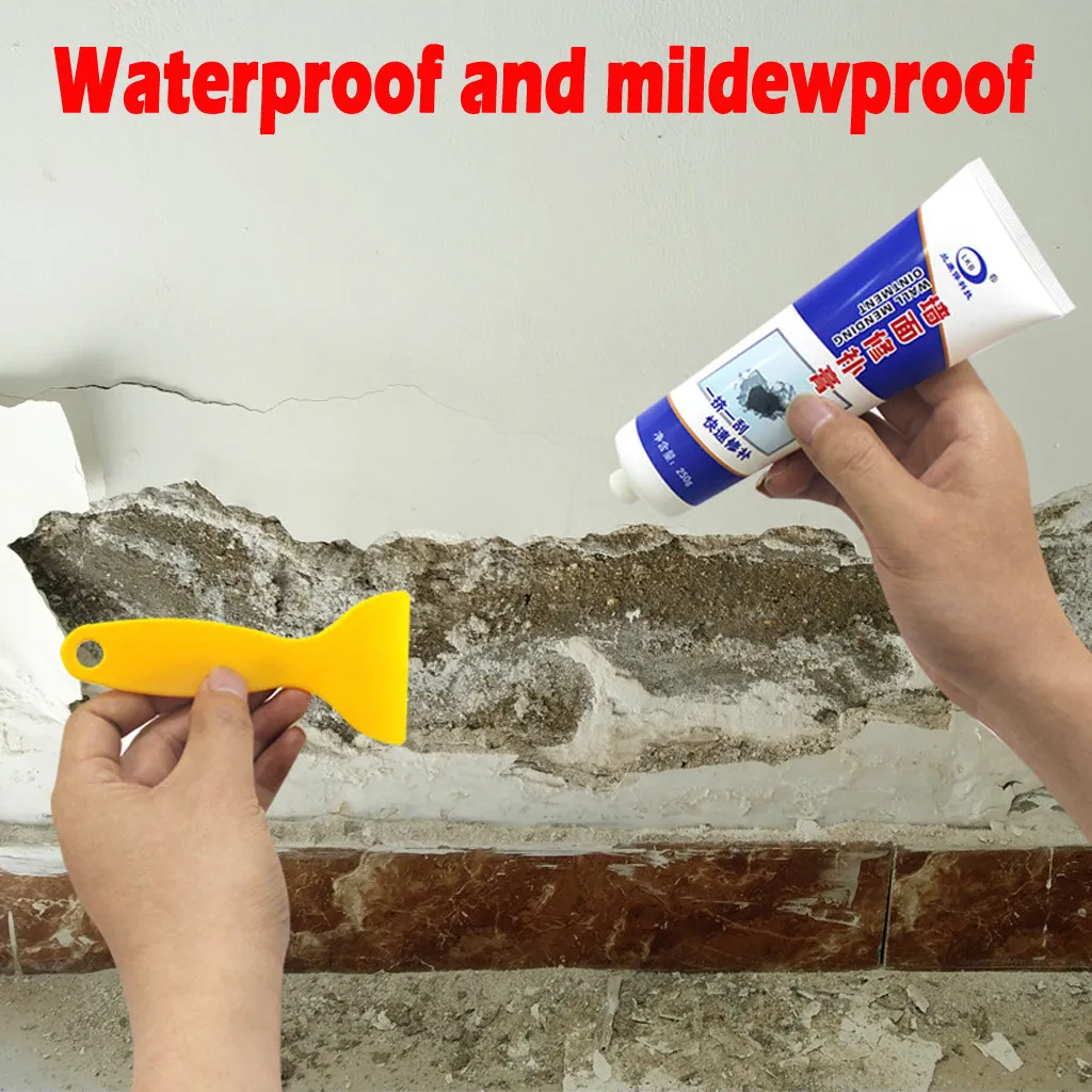 

Wall Crack Repair Cream Waterproof Non-corrosive Formaldehyde Free White Latex