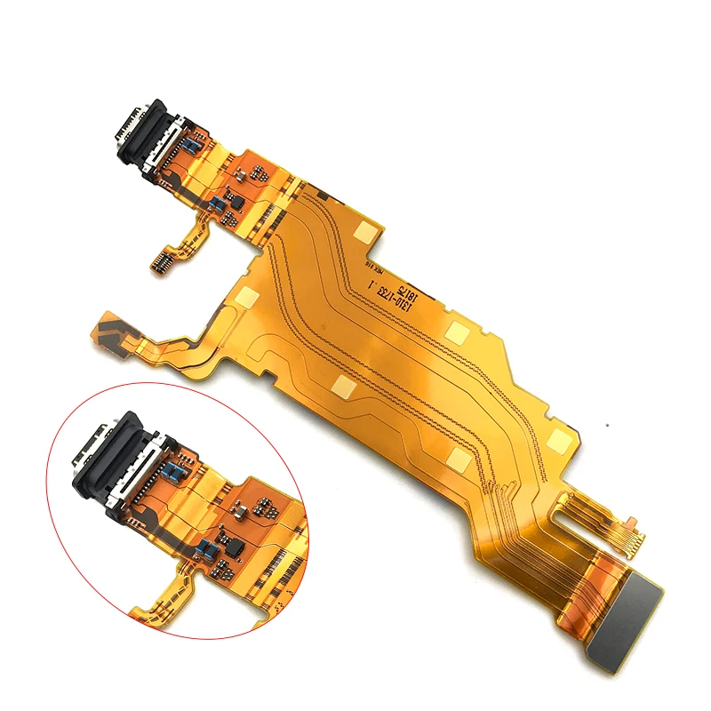 

Dock Connector Micro USB Charger Charging Port Flex Cable Microphone Board For Sony Xperia XZ2 Premium H8166 XZ2P Plus 5.8"