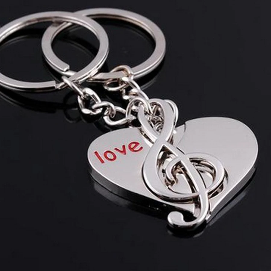 chaveiro!creative trinket novelty Heart Couples keychain Lover Key