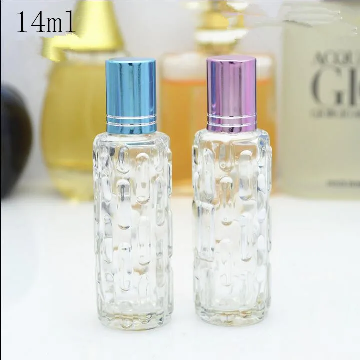 Free Shipping 14ml Glass Perfume Roll On Bottles Parfume New Style