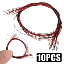 10 шт. новые 0402 предварительно припаянные микро Litz Проводные провода Красный SMD светодиодные лампы 200 мм длиной Mayitr