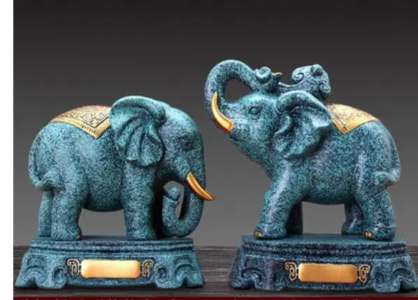 محظوظ الفيل تأثيث زوج من خزانة مكتب تلفزيون مجلس الوزراء خزانة مشروبات الديكور غرفة المعيشة تمثال النحت محظوظ الفيل تأثيث زوج من خزانة مكتب تلفزيون مجلس الوزراء خزانة مشروبات الديكور غرفة المعيشة تمثال النحت