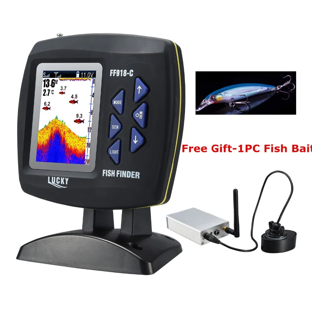 Lucky FF918 CWLS Wireless Remote Control Boat Fish Finder 300m/980ft
