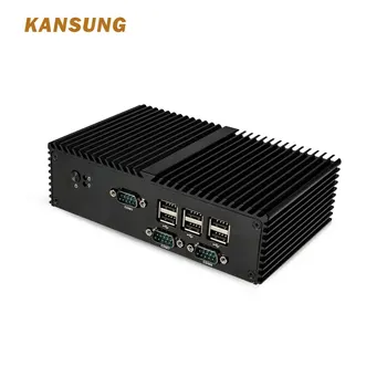 

NEW Mini PC 7 RS232 Dual Lan 8 USB Celeron Bay Trail J1900 Quad Core Fanless X86 POS Mini Computer