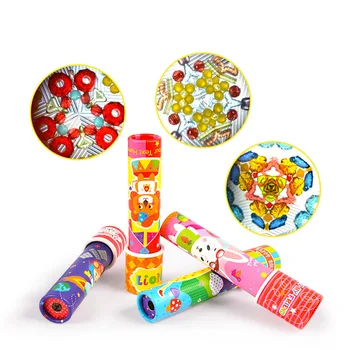 

Children Magic DIY Kaleidoscope Craft Toy Baby Cartoon Animals Handmade Kaleidoscope Phantoscope Toy Gift