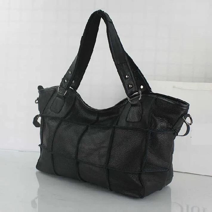 Женские сумки-тоут из натуральной кожи черные сумки на плечо для женщин женские сумки - Цвет: K690 Black