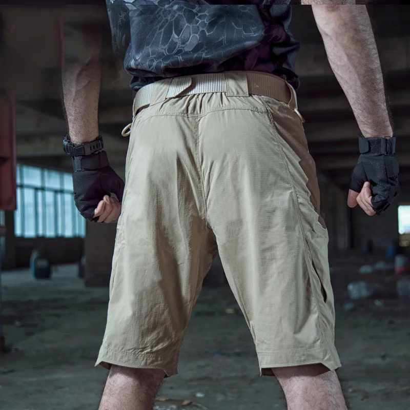 Uomini Tattica di Combattimento di Formazione Elastico Shorts Maschio di Campeggio Esterna di Arrampicata Escursionismo Quick Dry Sport Corsa e Jogging Pesca Pantaloni Corti