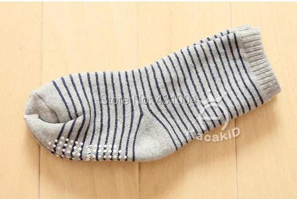 Kacakid/зимние нескользящие носки-тапочки для малышей; Детские теплые носки; детские длинные хлопковые носки