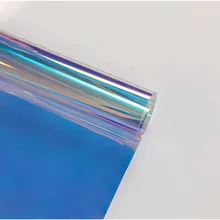 Хамелеон Радужный эффект оконный оттенок Радужная Переливающаяся пленка клейкая Солнечная Тонировочная оконная пленка DIY Стеклянная наклейка фольги 0,9x2 м