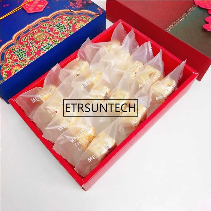 100 шт Традиционный китайский стиль бумажные подарочные коробки лунных пряников Свадебная вечеринка бумажная коробка для упаковки Торта