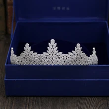 Fashion luxurious crystal flowers CZ zircon Princess crown wedding bride dinner banquet Beauty tiaras jewelry free shipping