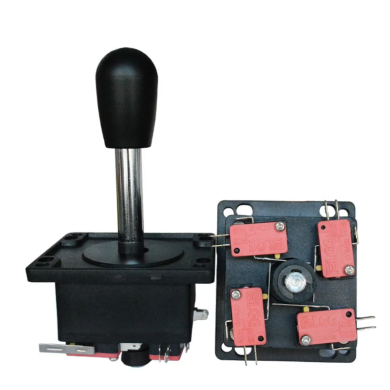 

DIY black red Spanish style arcade game joystick fighting stick parts with microswitch for coin operated gaming machines