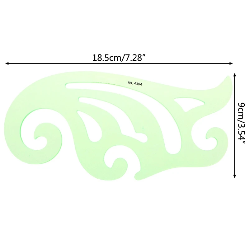 1 шт. студенческий пластиковый для чертежей шаблон кривая линейка трафарет измерительный инструмент канцелярские принадлежности стиль