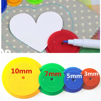 

Patchwork Equidistant ruler Seam parts parallel wheel cloth diy scanning line ring round seam parts tailor sewing scribing tool