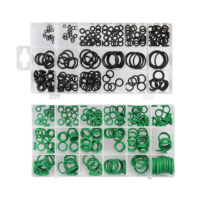 

495PCS/pack O-ring Kit Black&Green Metric O ring Seals Watertightness Rubber O ring Gaskets Oil Resistance Assortment 36 Sizes