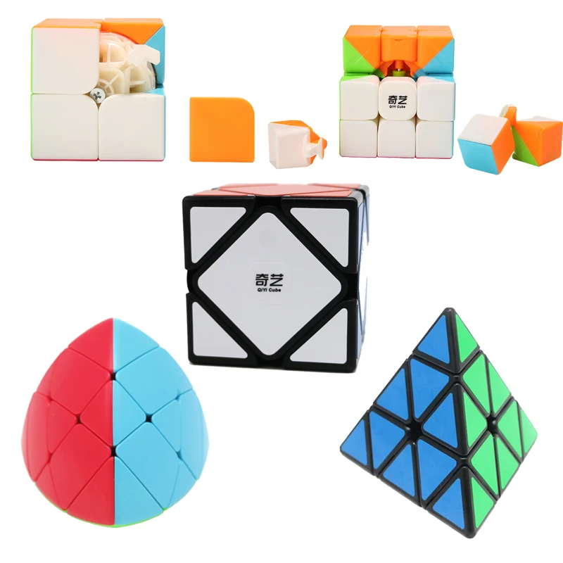 

2x2x2 3x3x3 QIYI Magic Puzzle Cube Children Kid Toys Magic Speed Cube Learning Educational Puzzle Magico Cubo Skew Cube