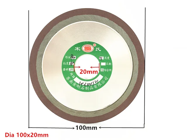 Jrealmer-disco de molienda de diamante de 100/150mm, hipotenusa para cortador de fresado de carburo, herramienta eléctrica, 150/180/240/400 granos 4