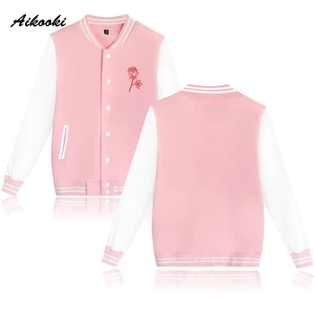 

2019 Casual Jacket People Are Poison Men Baseball Jacket Women Autumn Jacket Women New Winter Print Flore Rose Spring Jacket