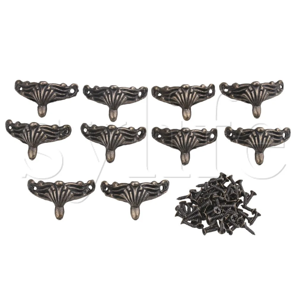 

10pcs Corner Decorative Antique Corner for Chest Jewelry Box