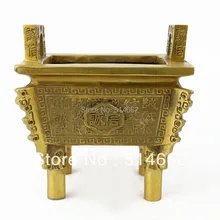 Фэншуй античный китайский латунный DING-CHENGXIN DING/Античный DING
