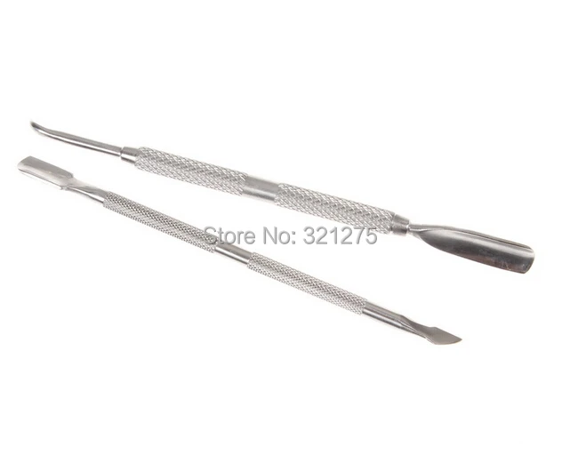 

Hot Sale 2pcs/Lot Nail Art Stainless Steel Pusher Remover Tool