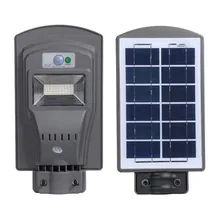 Наружное освещение 20 Вт 40 Вт 60 Вт датчик движения на солнечных батареях Светодиодный светильник на мачте настенный уличная дорожка солнечный свет для солнечные фонари для сада Водонепроницаемый