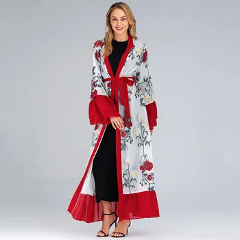 

Abaya Kimono Robe Femme Dubai Cardigan Muslim Hijab Dress Kaftan Abayas For Women Caftan Qatar Elbise Turkish Islamic Clothing