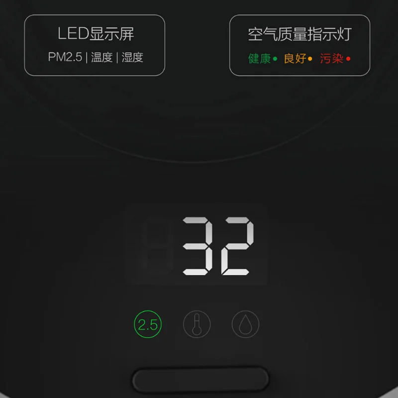 Очиститель воздуха для автомобиля Xiaomi Cleanfly, мини автомобильный очиститель воздуха, анион, ионный очиститель, светодиодный дисплей для мытья автомобиля, очистка воздуха, для дома